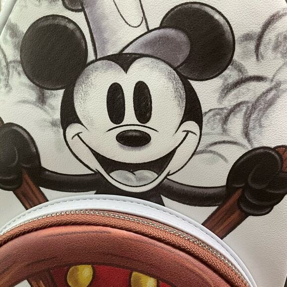Loungefly Disney Steamboat Willie Mini Backpack NWT main image 9